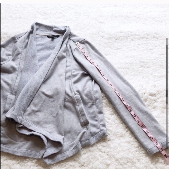 Banana Republic gray open front sweatshirt cardigan s… - Picture 6 of 10